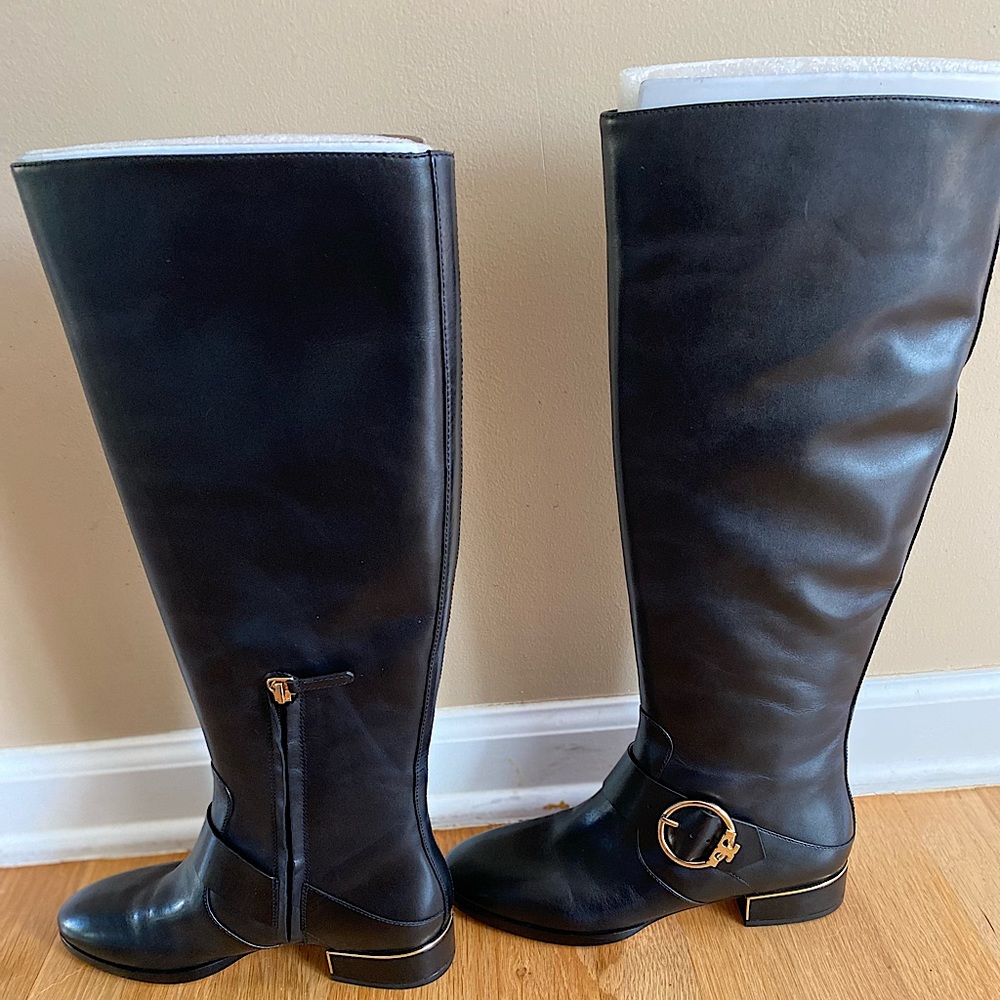 Never worn Tory Burch Sofia black riding boot